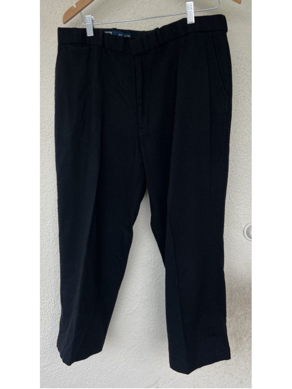 VTG Polo Ralph Lauren Black Wool Blend Straight Pants Men’s Size 36 Classic